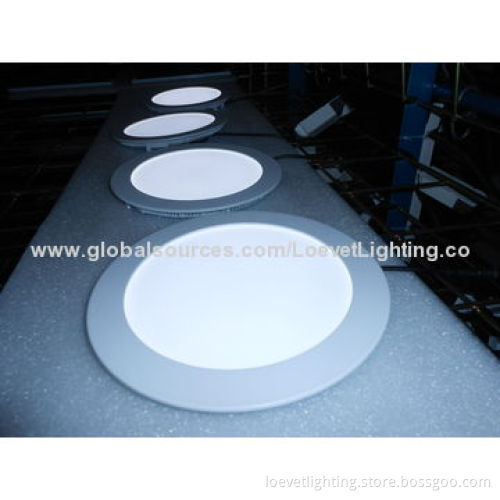 LED round panel light with 85 lm/w, 3 years warranty, CE/RoHS/FCC approved